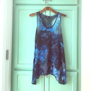 Express Flowy Floral Racerback Tank