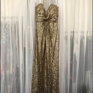 Fabulous gold sequined dress
