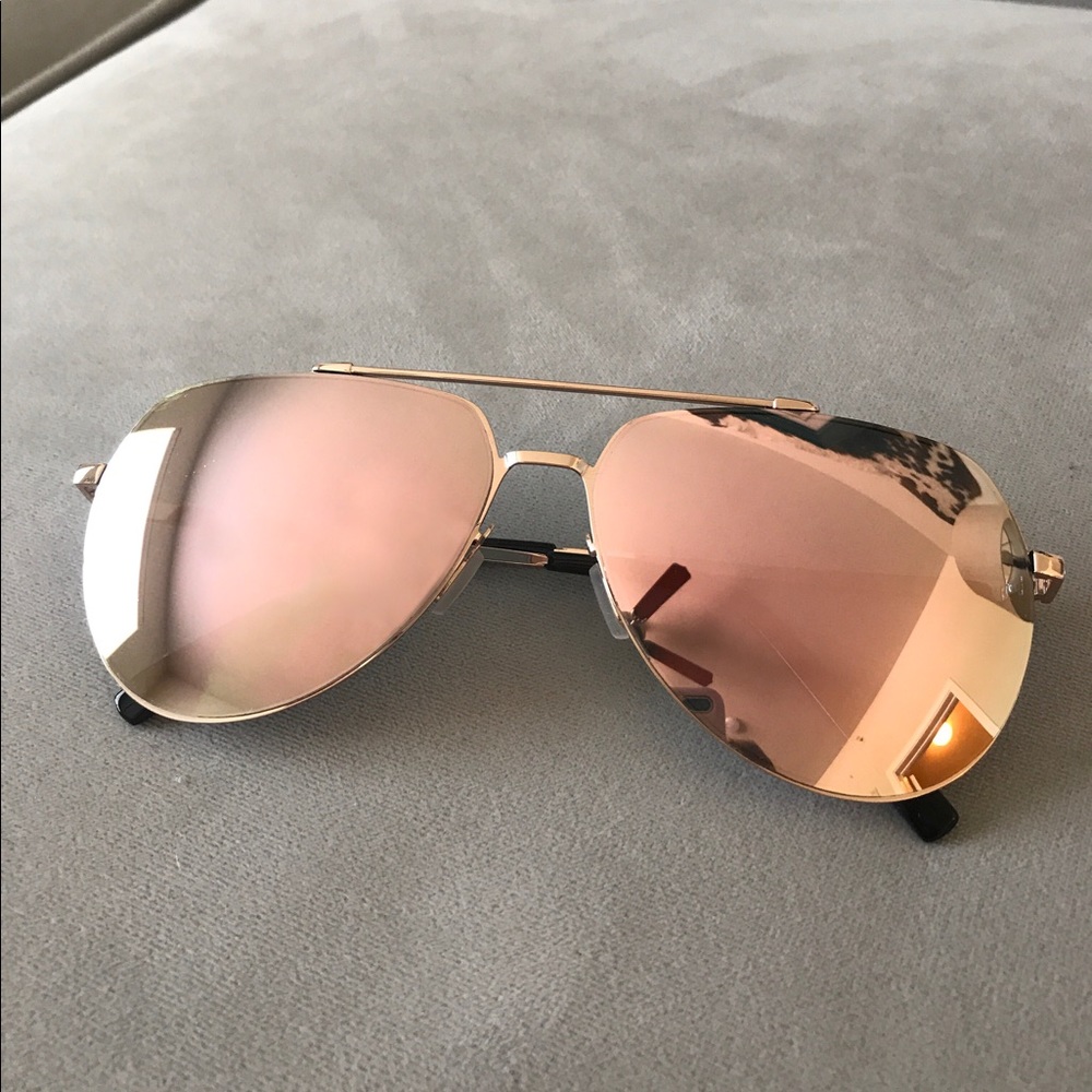 Rose gold aviators