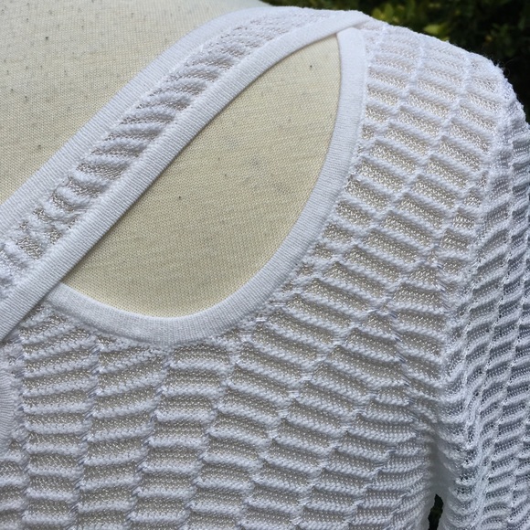 NIC ZOE Sheer Web Long Sleeve Criss Cross - Tunic - Picture 4 of 7