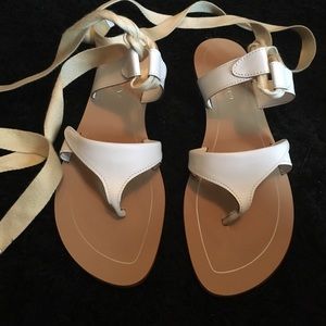 Sarah Flint White Grear Sandal