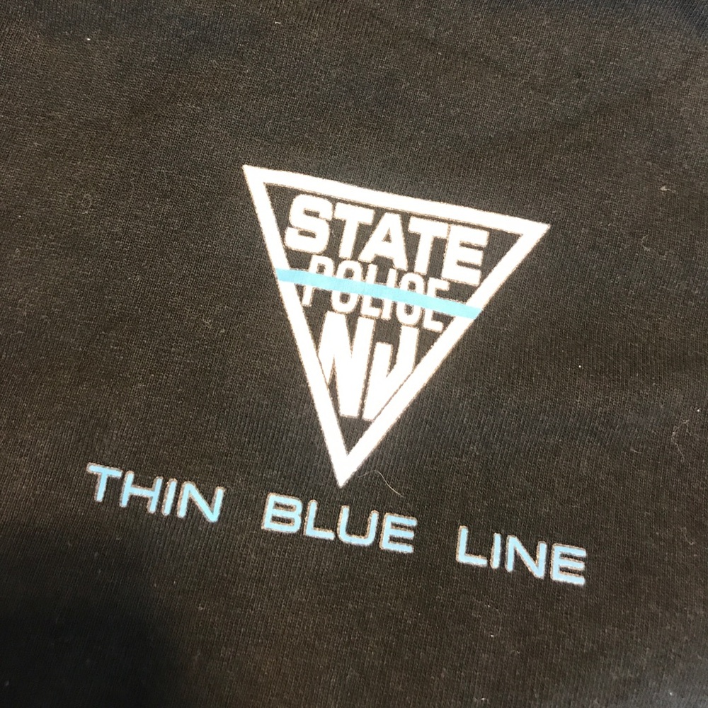 Thin blue line shirt