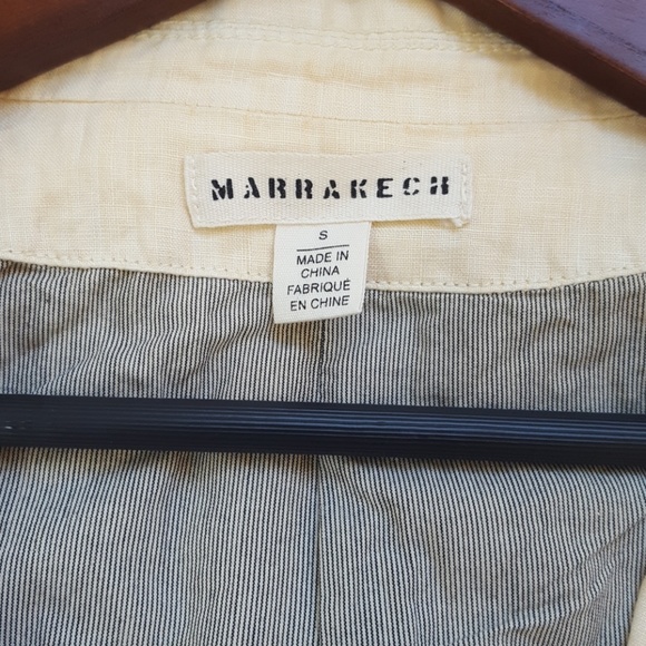 NWT ANTHROPOLOGIE Ivory Linen Libby Blazer Small - Picture 3 of 8