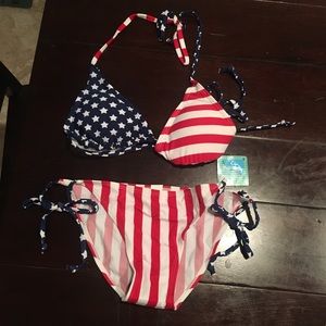 NWT USA Patriotic Bikini
