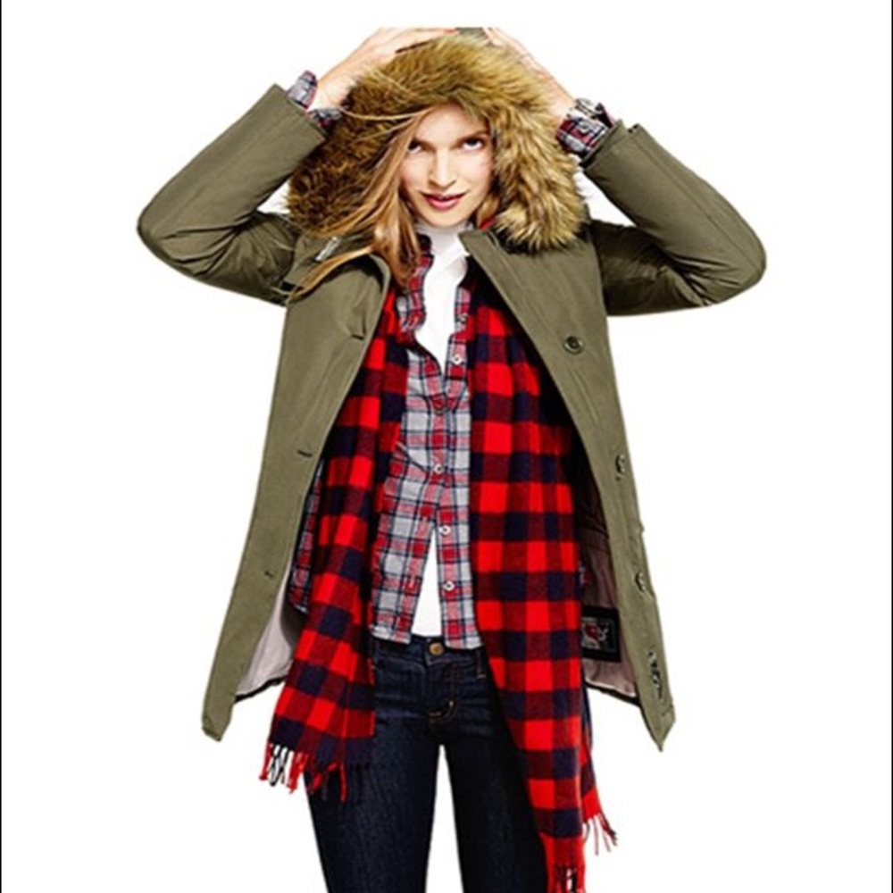 NWOT Jcrew buffalo check scarf