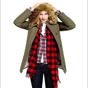 NWOT Jcrew buffalo check scarf