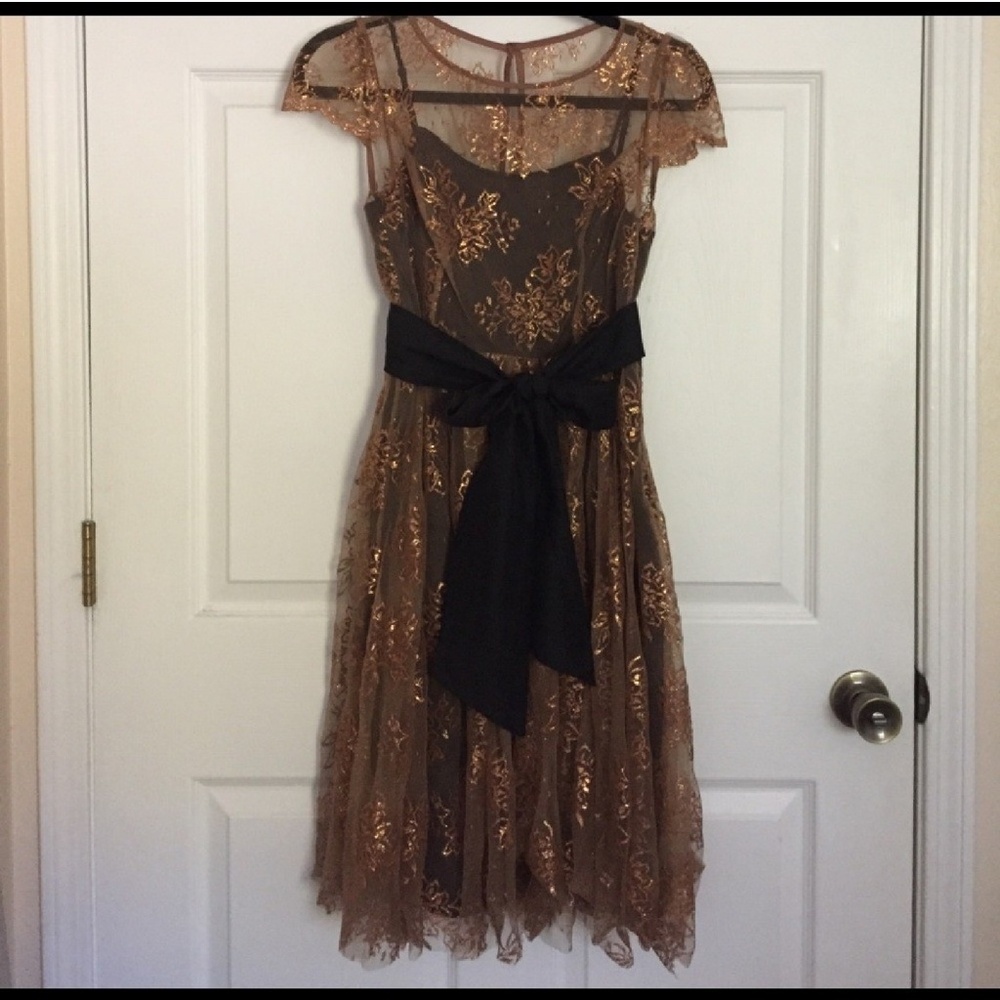 Copper Lace Dress