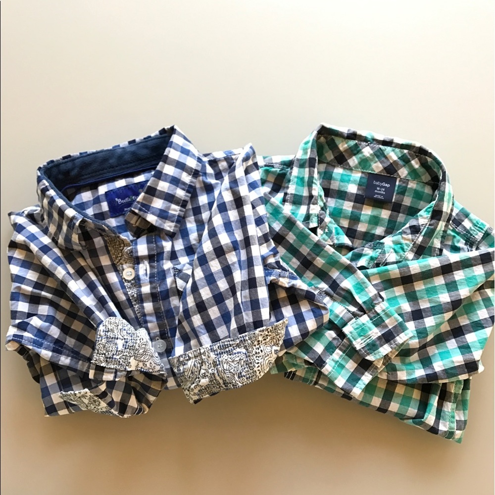 Adorable Toddler Boy Dress Onesies (2x)