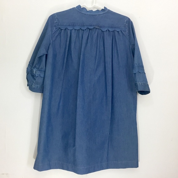 MiH Angie Scalloped Chambray Dress - Size XS - Picture 3 of 3