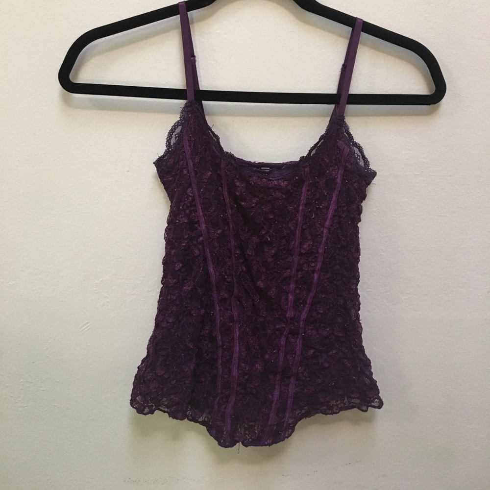 Lacey purple tank top