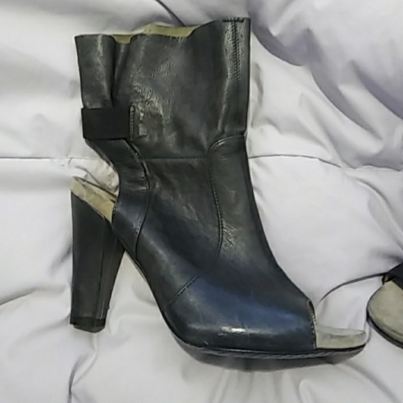 Ankle boots open toe and heel 4 inch heel - Picture 2 of 5