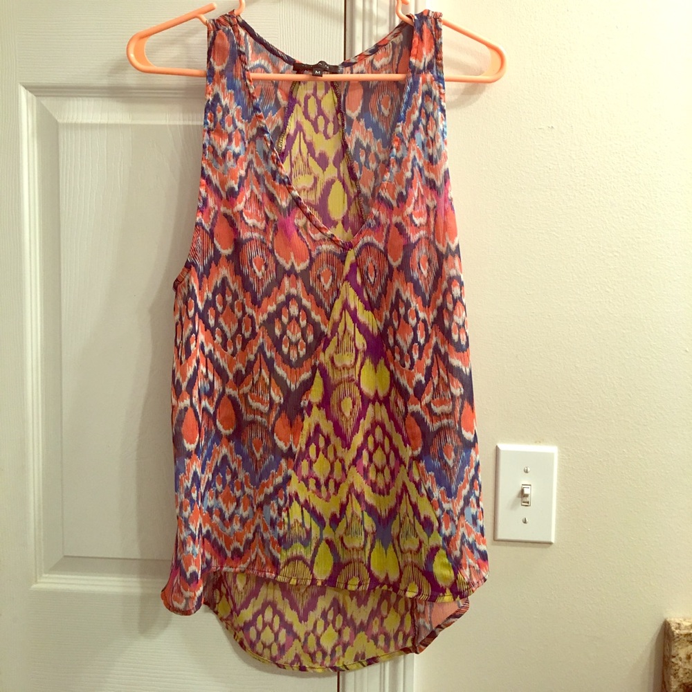 Glam multi colored tank