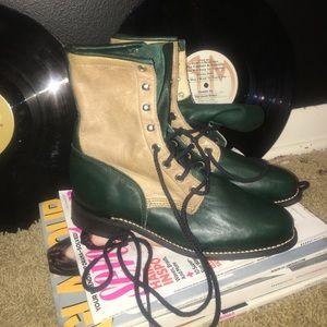 Vintage boots from antique store