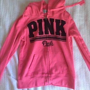 PINK zipper hoodie!