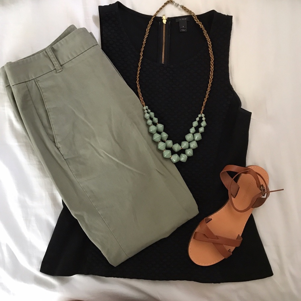 J. Crew Frankie Sage Green Pants