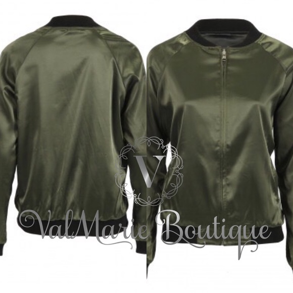 Reversible Satin Feel Bomber Jacket XS S M - Picture 5 of 5
