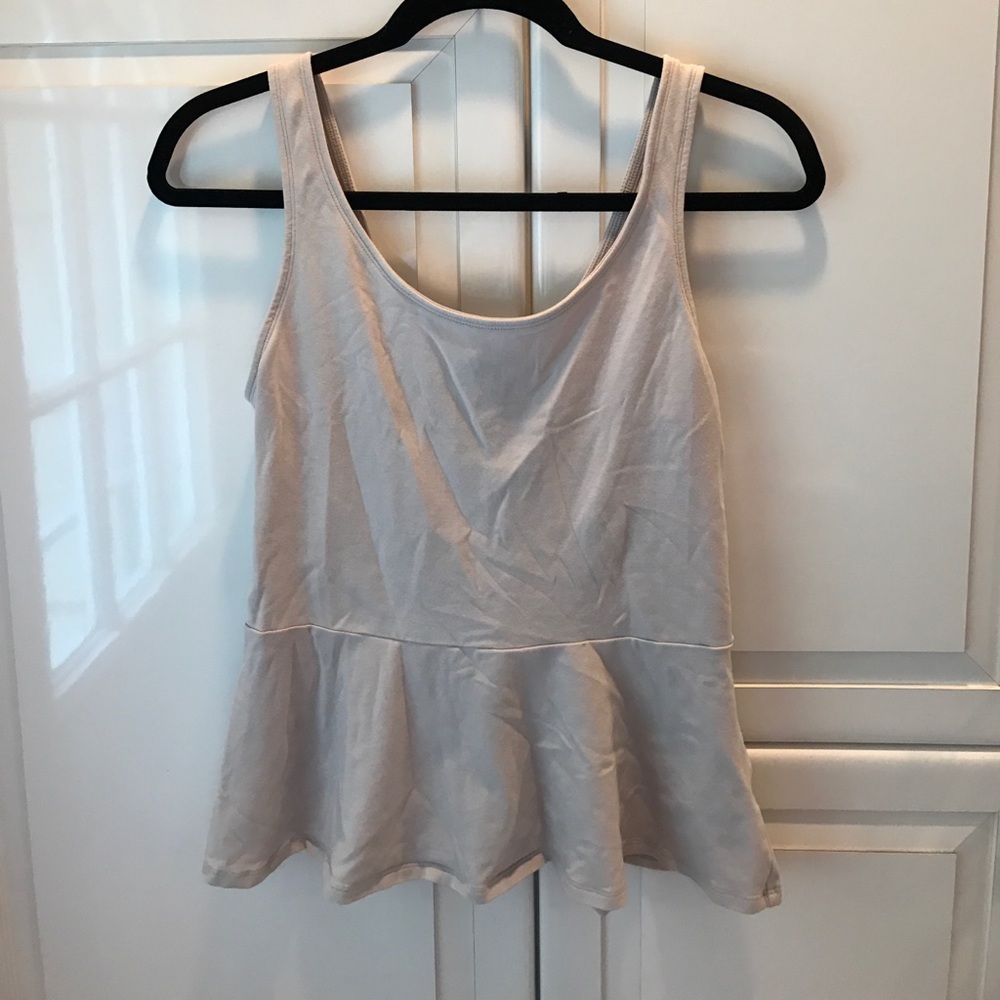 Cream Express Peplum Top