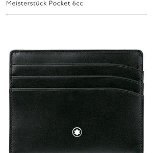 Mont Blanc Black Leather Card Holder