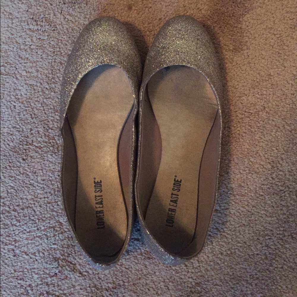 Metallic sparkle flats