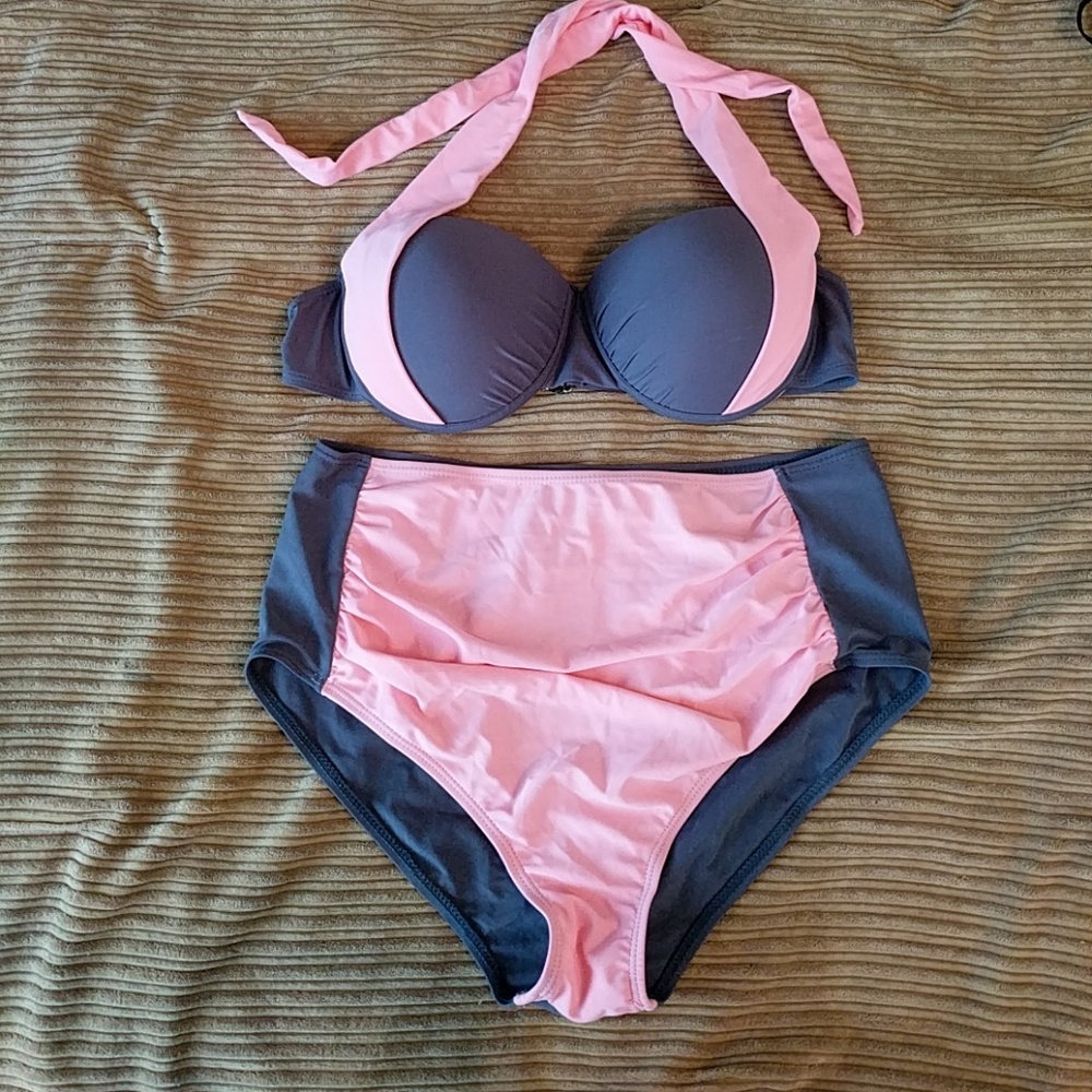 Halter Top High Waist Bikini