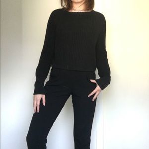 American Apparel cropped fishermen's sweater