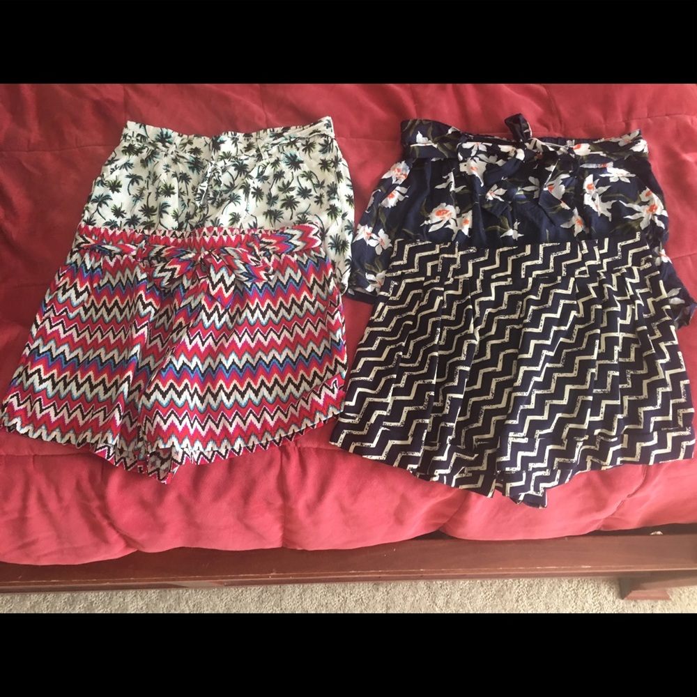 4 tie shorts!