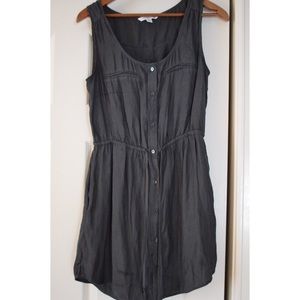 Grey Button Down Dress