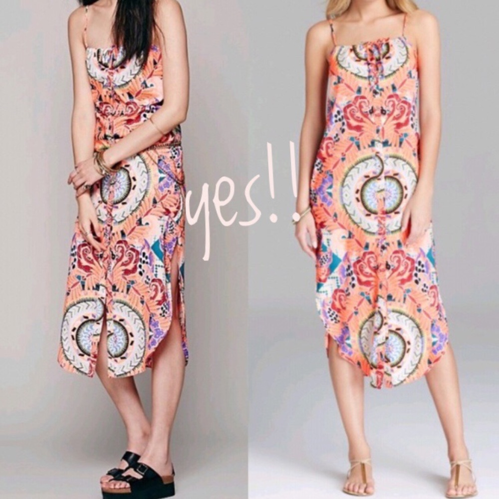 Mara Hoffman Easy Dress (Neon Coral)