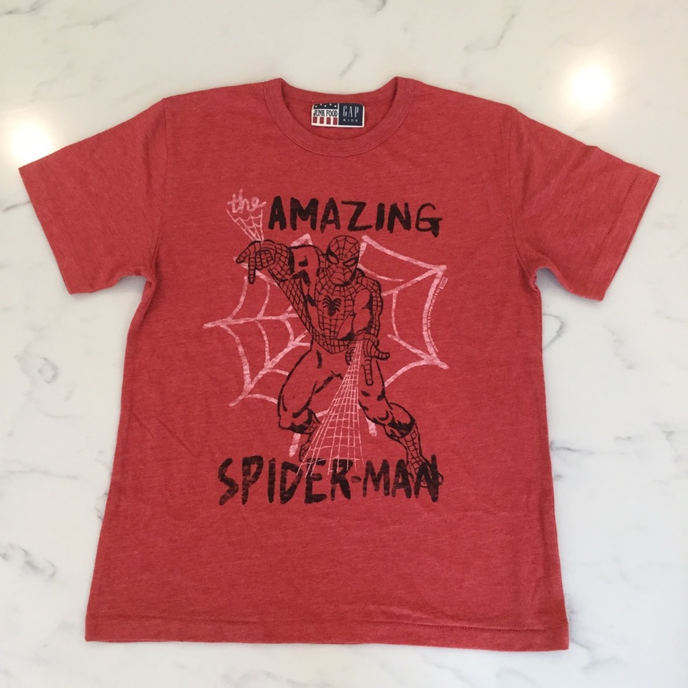 🎏NWOT Gap Kids Junk Food Amazing Spider-Man Crew