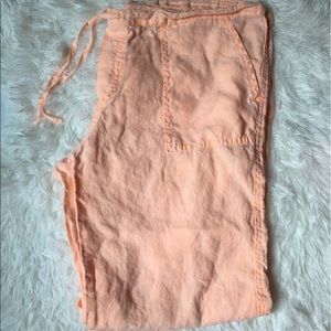 Victoria's Secret linen wide leg beach pants