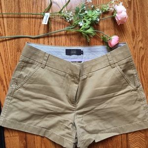 J. Crew 3" Stretch Chino Short in "Honey Brown"