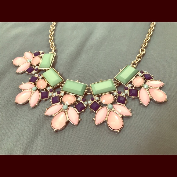 Simply Be Jewelry - Simply Be Statement Necklace    pink, teal & navy