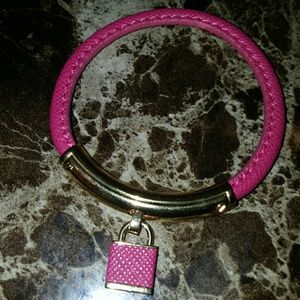 Michael Kors Gold-Tone Padlock Bangle Bracelet