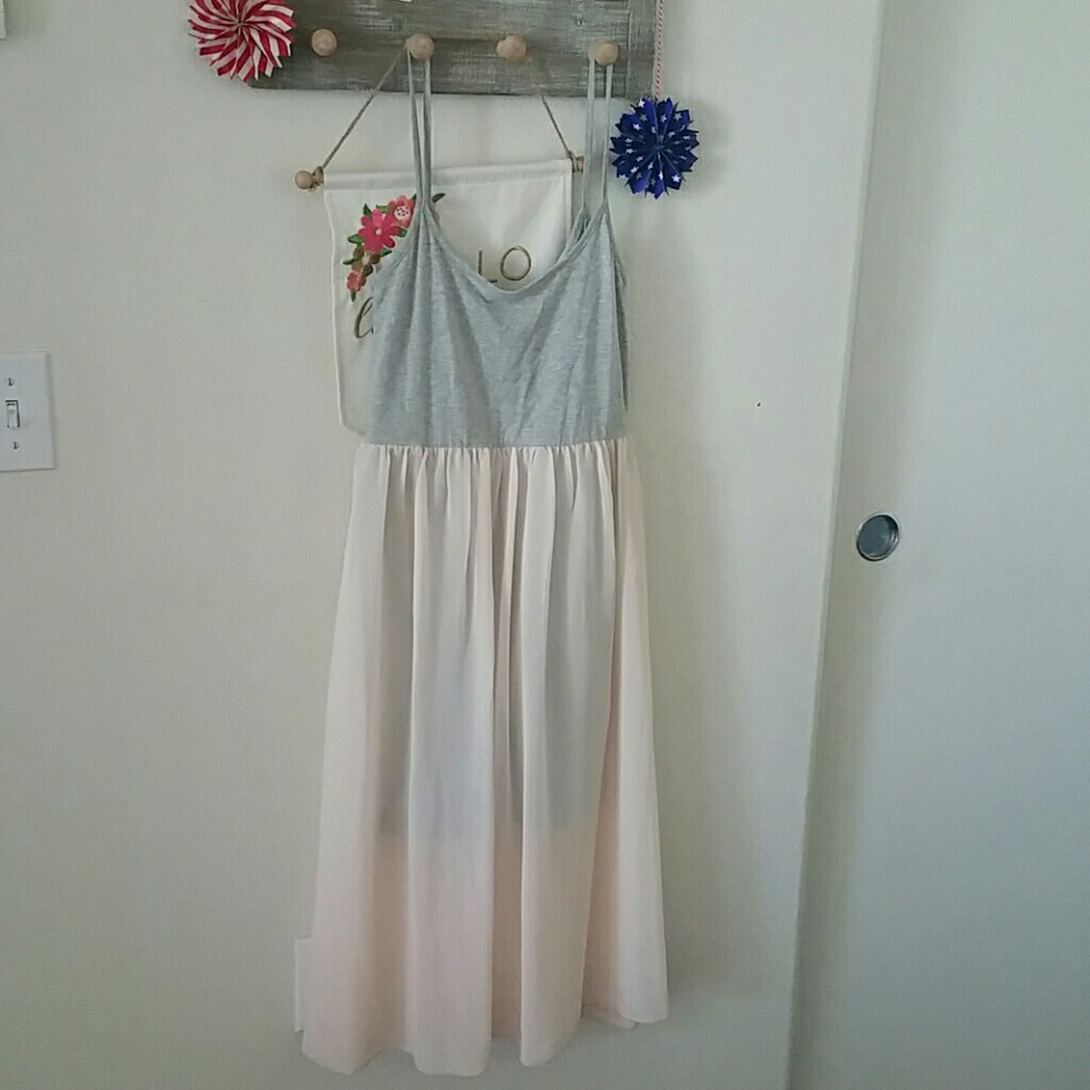 Casual Fitted Mini w Long Sheer pink Skirt 💓