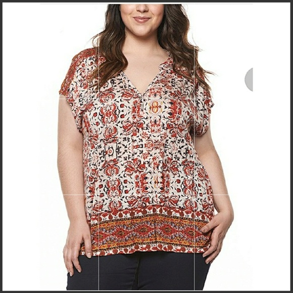 Tops - Boho plus size top NWT