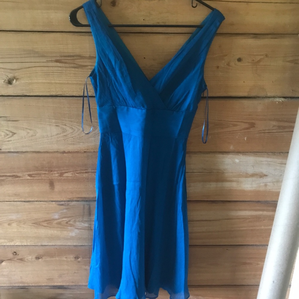 Sleeveless silk J Crew dress