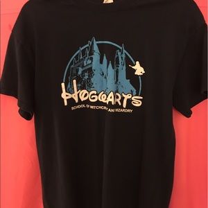 Navy blue hogwarts tee