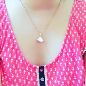 Silver plated rose gold neckplace