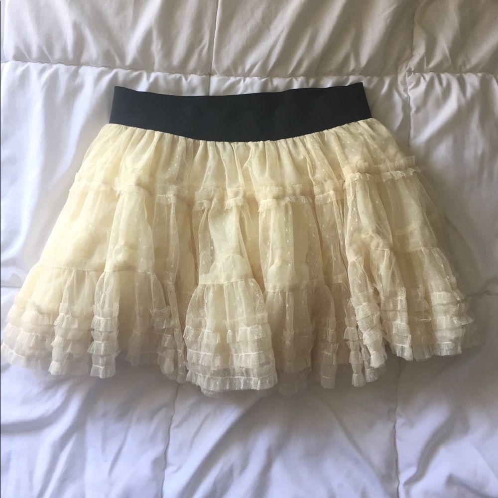 Cream colored TuTu Skirt Large