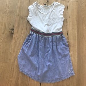 Blue and white Roxy kids dress