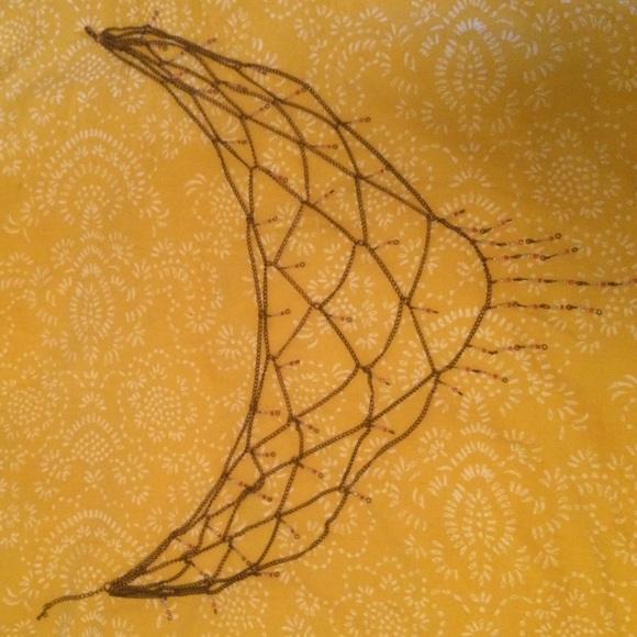 CHANDELIER CHAIN NECKLACE WITH BEADS - Picture 4 of 6