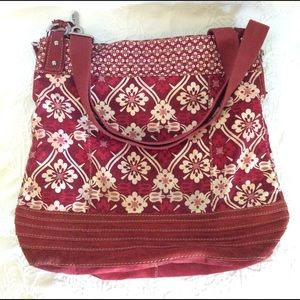 FOSSIL red reversible purse.
