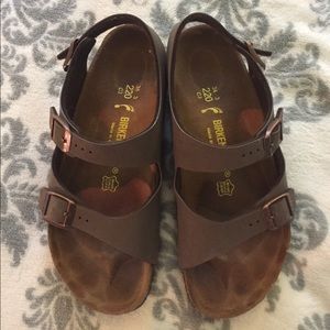 Birkenstocks with back strap