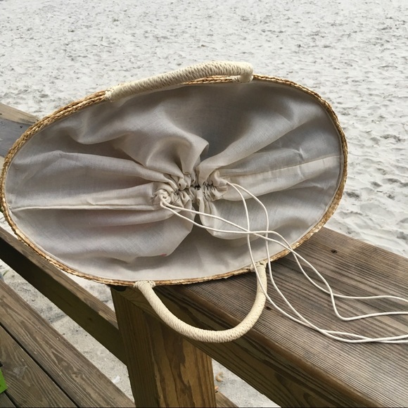 🌸LAST 1🌸 "Je t'aime" Straw Tote Bag - Picture 3 of 6