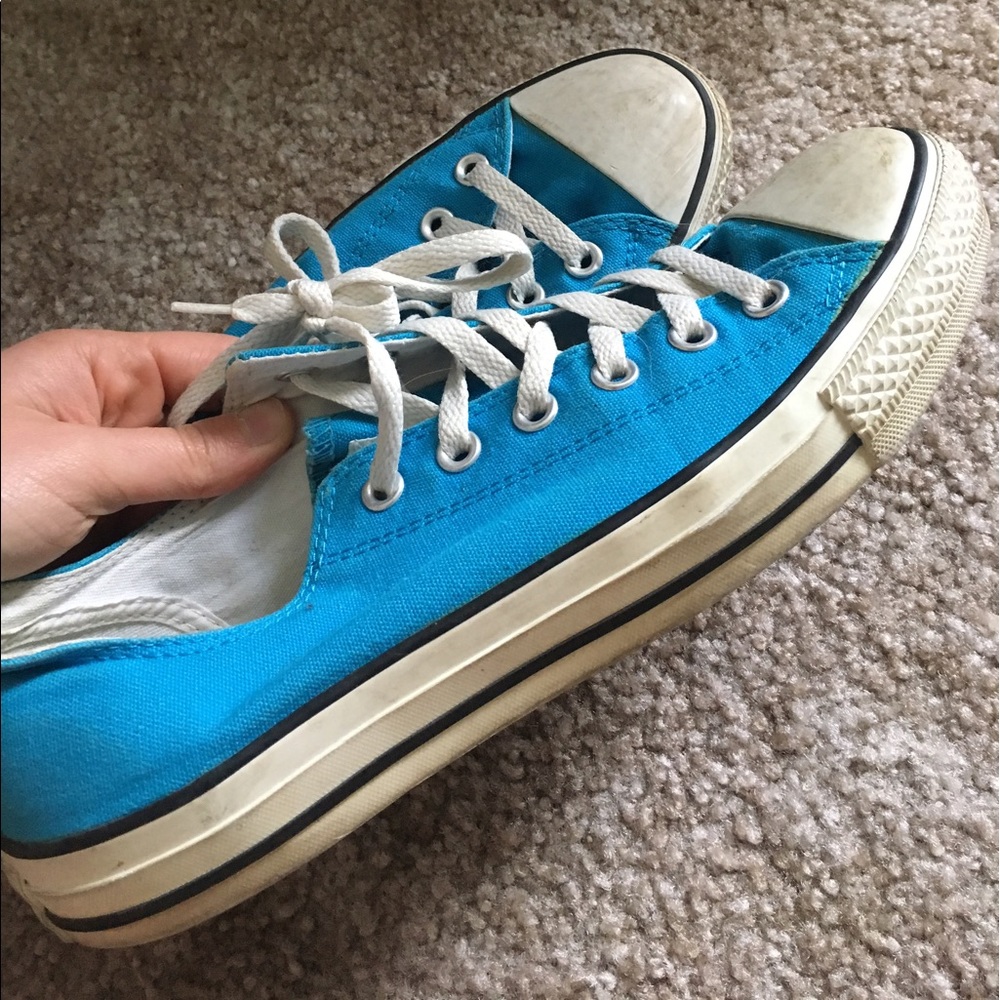 Teal Blue Converse
