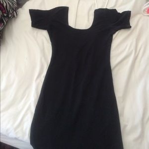 tight black dress