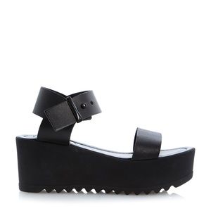 Steve Madden Surfside Black Platforms