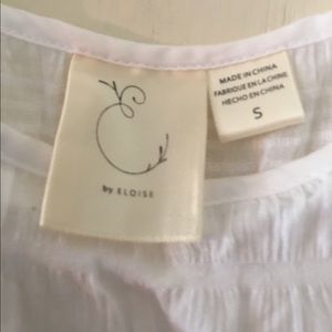 Anthropologie white gauze top size small $14