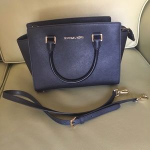 Michael Kors Selma Saffiano Leather Medium Satchel