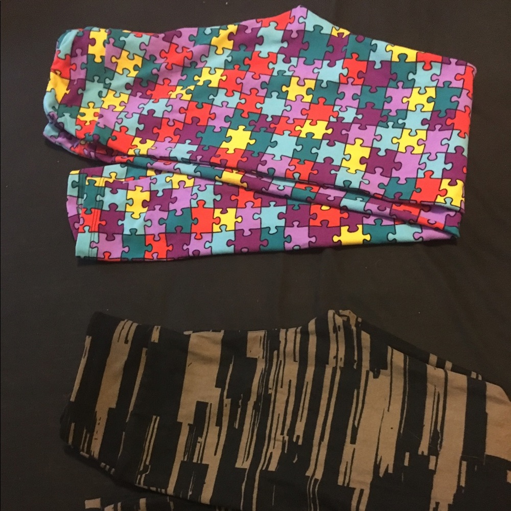 Lularoe OS Puzzle leggings